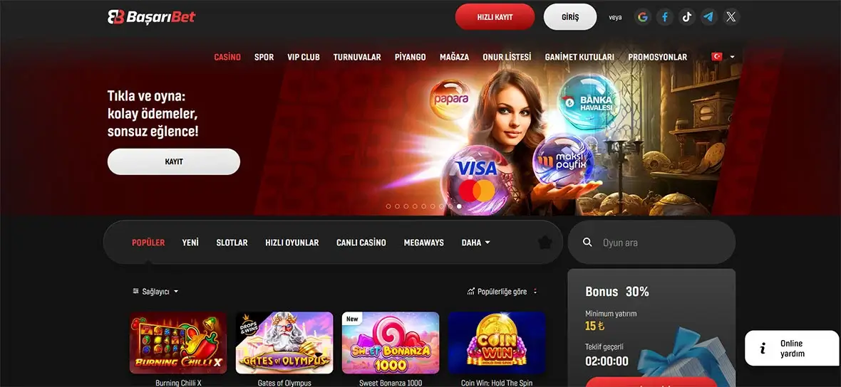 Başarı Bet casino Türkiye.